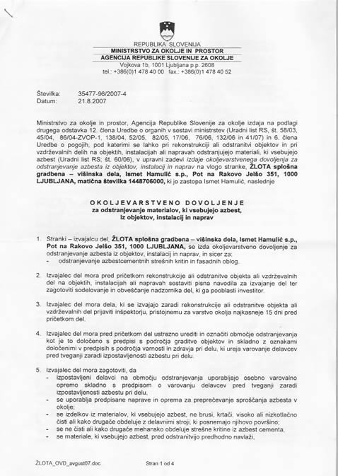 Odstranjevanje azbesta